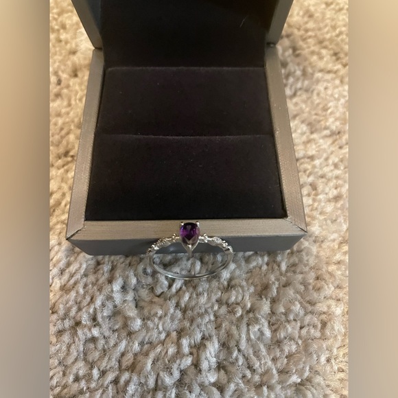 Amethyst 925 Sterling Ring - Picture 7 of 7